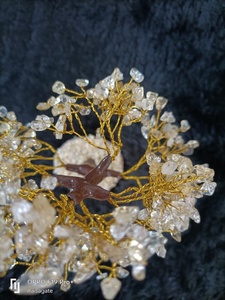 Vente en gros de quartz naturel transparent en forme d'arbre, 300 perles, pierres précieuses faites à la main, décoration Feng Shui pour la maison, décoration intérieure - Product Image 3