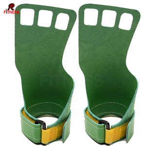 RC Fitness Wear Power Grip, sangles de poignet rembourrées en caoutchouc naturel et PVC, gants de musculation, protection des paumes pour soulevés de terre, tractions, unisexe - Product Image 3