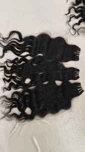 Extensiones de Cabello Ondulado Virgen Remy de Lujo Indio de un Solo Donante, Sin Procesar, con Cutícula Alineada, en Paquetes de 24, 26, 28 y 30 Pulgadas, Proveedor de Tejido - Product Image 4