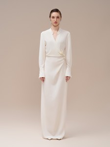 Wholesale Price Women'S Dresses Long-Sleeved Latin Knit Dress Glimmer Knit Flex Fabric Women'S Clothes Vietnam Bulk Wholesale - Product Image 2