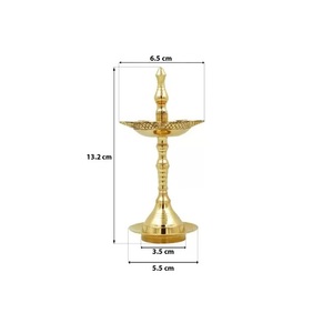 Luxury design kerla brass table diya for <b>home</b> diwali decoration <b>temple</b> oil lamp brass pooja diya from Indian exporter - Product Image 6