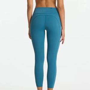 Women Gym <b>Leggings</b> OEM Custom Stretch Pants Breathable High Quality Athletic Wear - Product Image 4