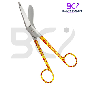 กรรไกรผ้าพันแผลผ่าตัดสีเหลืองสีส้มสีส้ม5.5 "เครื่องมือทางการแพทย์มาใหม่ - Product Image 2