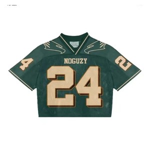 Custom Breathable Plus Size Mesh Polyester Drop Shoulder Acid Wash Boxy Cropped Sublimation American <b>Retro</b> Men's <b>Football</b> Jersey - Product Image 5