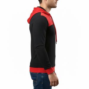 เสื้อฮู้ดดี้ผู้ชายดีไซน์ใหม่ คอทรงสูง ซิปแบบอสมมาตร ติดกระดุม ผูกเชือกสองเส้น ทรงเข้ารูป สไตล์ลำลอง - Product Image 3