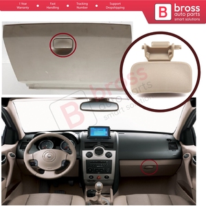 Botón de Apertura de la Tapa del Guantera BDP1160 Beige 8200078820 para Megane MK2 Clio MK3 - Product Image 5