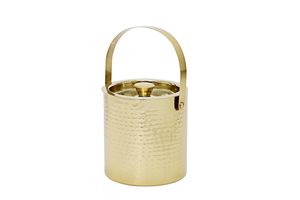 Juego de barras de metal martillado Dorado de la mejor calidad al por mayor, cubo de hielo con tapa, pinzas y coctelera, todo en uno, estilo premium - Product Image 5
