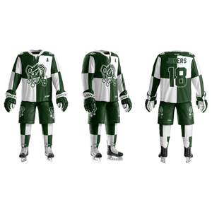 Maillots de hockey sur glace personnalisables de haute qualité OEM nom d'équipe ensemble de vêtements de hockey sur glace pour hommes et femmes - Product Image 1