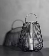 Lanterne en fil métallique avec bougeoir Lanterne décorative élégante pour décoration moderne de la maison ou de l'extérieur Éclairage élégant Accent - Product Image 3