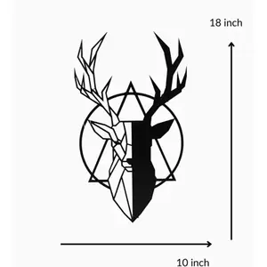 Art mural abstrait en métal 3D moderne fait à la main élégant et durable pour la décoration de la maison et du bureau au meilleur prix - Product Image 4