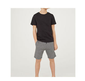 Camiseta 100% de algodón para niños, camisetas holgadas de manga corta con contraste de Color, para verano - Product Image 1