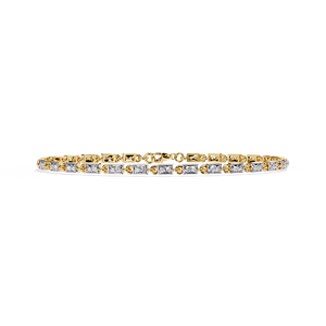 Pulsera con Certificado IGI, Diamante Cultivado en Laboratorio VVS1 CVD HPHT, Oro Sólido de 14k/18k, Corte Brillante de Tres Puntas, Pulsera de Tenis para Mujer - Product Image 2