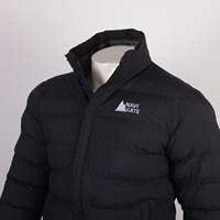 Veste Softshell Rembourrée Décontractée pour Homme FHOR, Col Montant, Légère, Coupe-Vent, Caractéristiques de Fitness, en Polyester, Sans Capuche, avec Silicone
