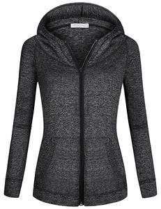 Veste à capuche en polaire avec poche kangourou pour femme - Product Image 2