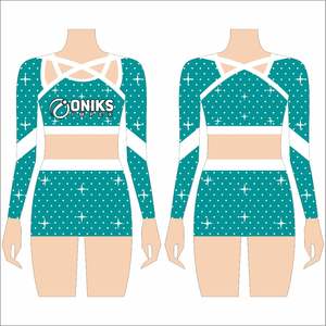 Spandex Fabric <b>Cheerleading</b> <b>Uniform</b> Professional High Manufacturer Design Team Wear <b>Cheerleading</b> <b>Uniform</b> - Product Image 5