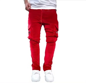 Pantalon de survêtement de gym doublé polaire léger pour hommes confortable et chaud tissu Cordura taille haute Sport Style décontracté respirant tricoté - Product Image 2