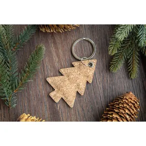 Porte-clés écologiques Korkki pour Noël, gadgets promotionnels, mousquetons pour décorations de voiture et cadeaux - Product Image 2
