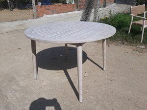 Modern Design Luxury Chairs and Table Set Dining Outdoor Furniture Garden Furniture Rope <b>Wicker</b> Teak Patio Furniture Wholesale - Product Image 2