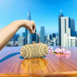 VLemon Unique <b>Yellow</b> Lemon Beaded <b>Clutch</b> Purse for Summer Vacation White Beaded <b>Bag</b> and Assortments - Product Image 5