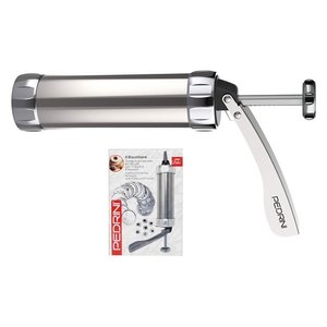 Pistolet à biscuits en chrome Pedrini 1 pièce, modèle 03GD272, outils pour biscuits - Product Image 1