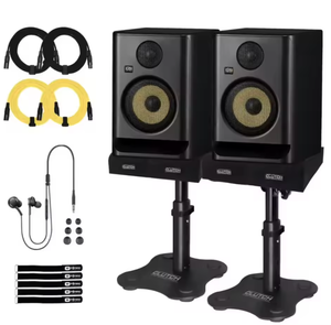 Altavoces de Monitor de Estudio KRK Generation 5 Rokitt RP5 G5 de 5 Pulgadas, Garantía de 3 Años, Sonido Envolvente de 2.1 Canales, Diseño Portátil, XLR de Escritorio - Product Image 1