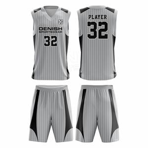 Maillots de basket-ball réversibles à séchage rapide pour hommes Shorts uniformes d'été personnalisés respirant caractéristique imprimée pour les équipes professionnelles - Product Image 1