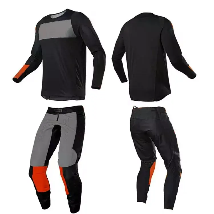 Jeugd/Kids Element Schurk Grey Motocross Crossmotor Offroad Mx Jersey Broek Combo Pakket Rijuitrusting Set Jersey