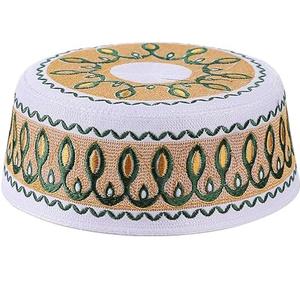 Diseño de bordado impreso de calidad superior, gorras de oración musulmana, sombrero Topi musulmán rezando, gorras Namaz, sombrero redondo personalizado - Product Image 1