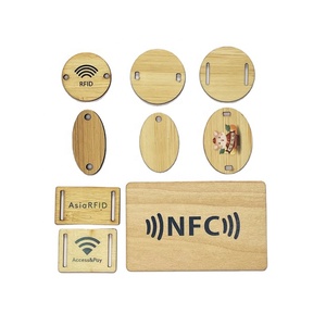 พิมพ์บาร์โค้ด <span class=keywords><strong>QR</strong></span> แบบกำหนดเอง พวงกุญแจไม้ NFC ป้ายแท็กโรงแรม - Product Image 5