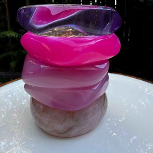 Bracelets et joncs en résine pour femmes, nouvelle collection, bijoux de style ange pour les fêtes et les mariages, haute qualité - Product Image 1