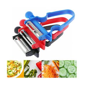 3-in 1 Multi Functional <b>Peeler</b> Stainless Steel Straight Serrated Julienne Blades Potatoes Carrots Vegetables <b>Fruits</b> - Product Image 5