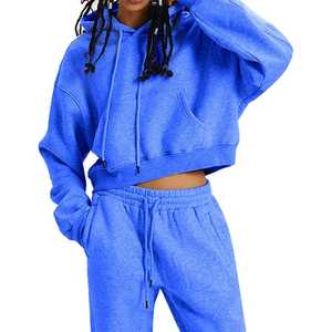 Ensemble de survêtement pour femme avec haut court imprimé et pantalon de sport, 2 pièces, tenue de sport, tenue de fitness, détail en strass, pantalon de survêtement pour femme - Product Image 5