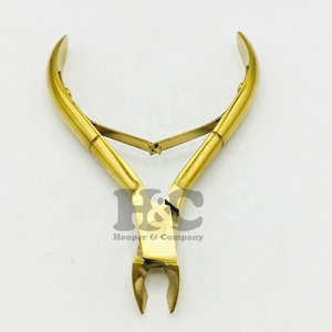 Nouveau kit de manucure et pédicure Gold Nipper, outils en acier inoxydable, y compris coupe-ongles à lame droite - Product Image 1