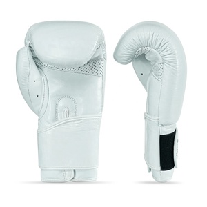 Guantes de boxeo de cuero genuino, guantes de MMA con logo personalizado, guantes de boxeo que absorben la humedad, guantes de boxeo profesionales para hombre - Product Image 3