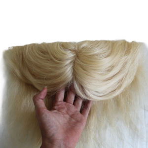 Venta al por mayor 100% tupé de cabello humano para las mujeres atadas a mano cruda vietnamita virgen pelo suave y cómodo - Product Image 6