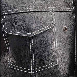 Veste en laine d'hiver respirante pour hommes Vêtements décontractés Gilet en cuir avec remplissage en coton à un prix raisonnable - Product Image 4