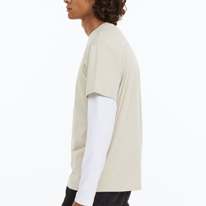 Camiseta extragrande de algodón 100% de alta calidad, tela de punto en blanco de diseñador de peso pesado impresa personalizada al por mayor - Product Image 4