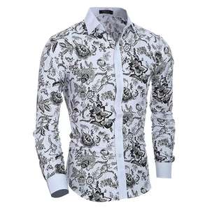 Polo homme uni sublimé western respirant bouton floral chemise de golf pas cher sublimation designer - Product Image 3