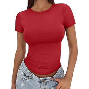 T-shirts d'entraînement pour femmes 92% polyester, 8% Spandex - Product Image 3