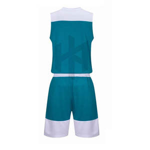 ชุดกีฬาบาสเก็ตบอลสำหรับผู้ชายเครื่องแบบบาสเก็ตบอลชุดบาสเก็ตบอลผลิตตามสั่ง - Product Image 2