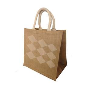 Bolsas de compras de yute personalizadas reutilizables de alta calidad Material de Yute natural ecológico para uso diario - Product Image 3