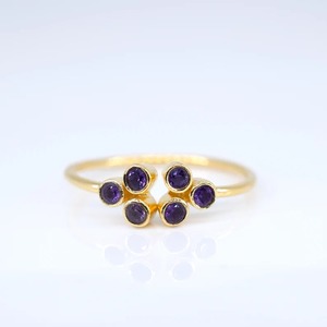 Handmade 925 Sterling Silver Fine <b>Ring</b> with <b>Indian</b> Natural Amethyst Stone for Weddings & Engagements Wholesale Lot - Product Image 1