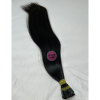 Extensions de cheveux naturels indiens I-Tip, micro-liens pré-collés à la kératine, 100 % Remy vierges, volume et longueur sans couture