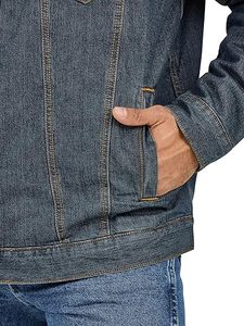 Men's Casual Denim <b>Jacket</b> Turn-down Single Button Front Regular Fit 100% Cotton Quick Dry <b>Western</b> Winter Washed OEM Custom - Product Image 4