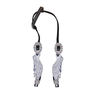 Angelwings en cuir de qualité supérieure Western Tack Set Horse Western Bridle and Breastplate Horse Tack Set Custom Manufacturer Supplier - Product Image 4