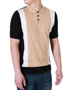 Camisa de Golf Formal de Manga Corta para Hombre, 100% Algodón, Color Beige, con Muestra Gratis - Product Image 6
