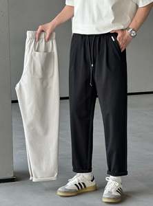 Pantalones Plus Ligeros al por Mayor para Hombre, Casuales, de Cintura Media, Sueltos, Rectos, Transpirables, de Lino, con Cierre de Cremallera, Impermeables - Product Image 3