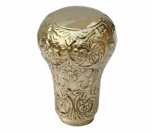 ไม้เท้าทำจากไม้ที่มีด้ามจับทองเหลือง | ไม้เท้าทำด้วยมือ | ไม้เท้าเดิน - Product Image 2