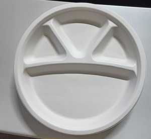 Assiette ronde jetable écologique de luxe de 6 pouces assiette à dîner compostable en bagasse de canne à sucre fabriquée à partir de fibres de canne à sucre - Product Image 6