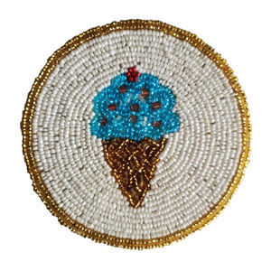 Posavasos de Cuentas de Vidrio Multicolores Hechos a Mano, los Más Vendidos del 2026, Artesanía India al por Mayor para una Decoración de Mesa Elegante - Product Image 5